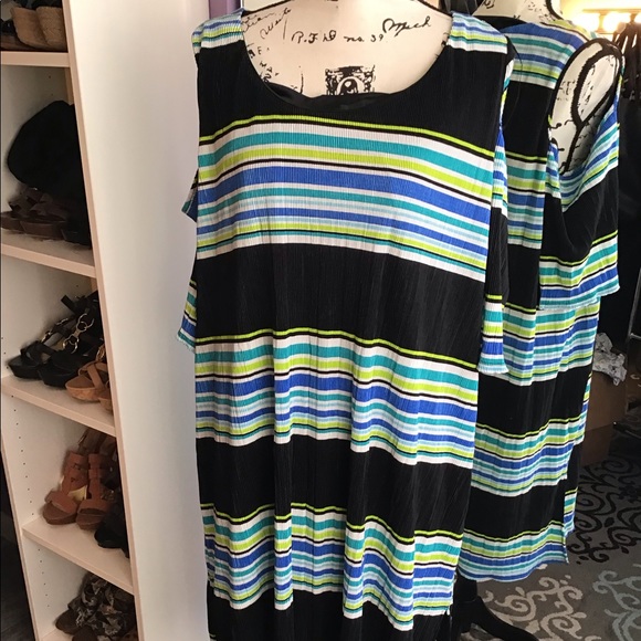 NY Collection Cold Shoulder Dress Plus 2X NWT - Picture 1 of 6